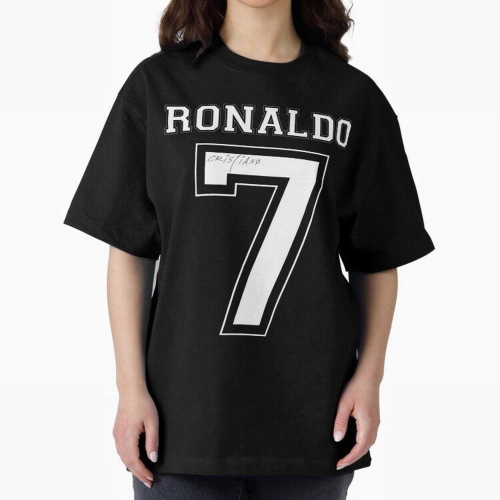 cristiano ronaldo Oversized T-Shirt Celebrate the Stars of FIFA World Cup 2026 Spirit, Built around Spain and Netherlands, Mbappe, Sports Nostalgia, International Competition, Famous Players and Unforgettable Victories; Great for Supporters Who