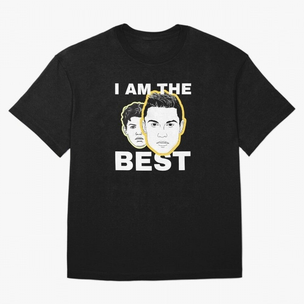 Cristiano Ronaldo - I Am The Best. Oversized T-Shirt Live for the Drama of FIFA World Cup 2026 Group Stage for Fans of Cristiano Ronaldo, Haaland and CR7 and France, Bringing Retro Football Energy, Iconic Rivalries, Trophy Chase Drama and Stadium