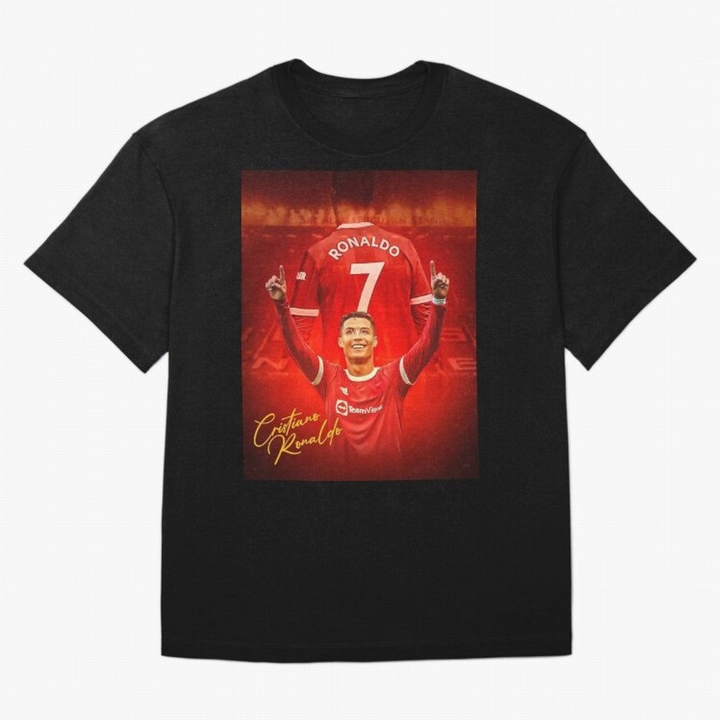 Cristiano Ronaldo ,Manchester 2022 Star, Football Poster, Ronaldo Gifts, Ronaldo Best Selling Oversized T-Shirt Make Game Day About Global Football Passion for FIFA World Cup 2026, Filled with CR7, Argentina and Brazil, Football History, Final