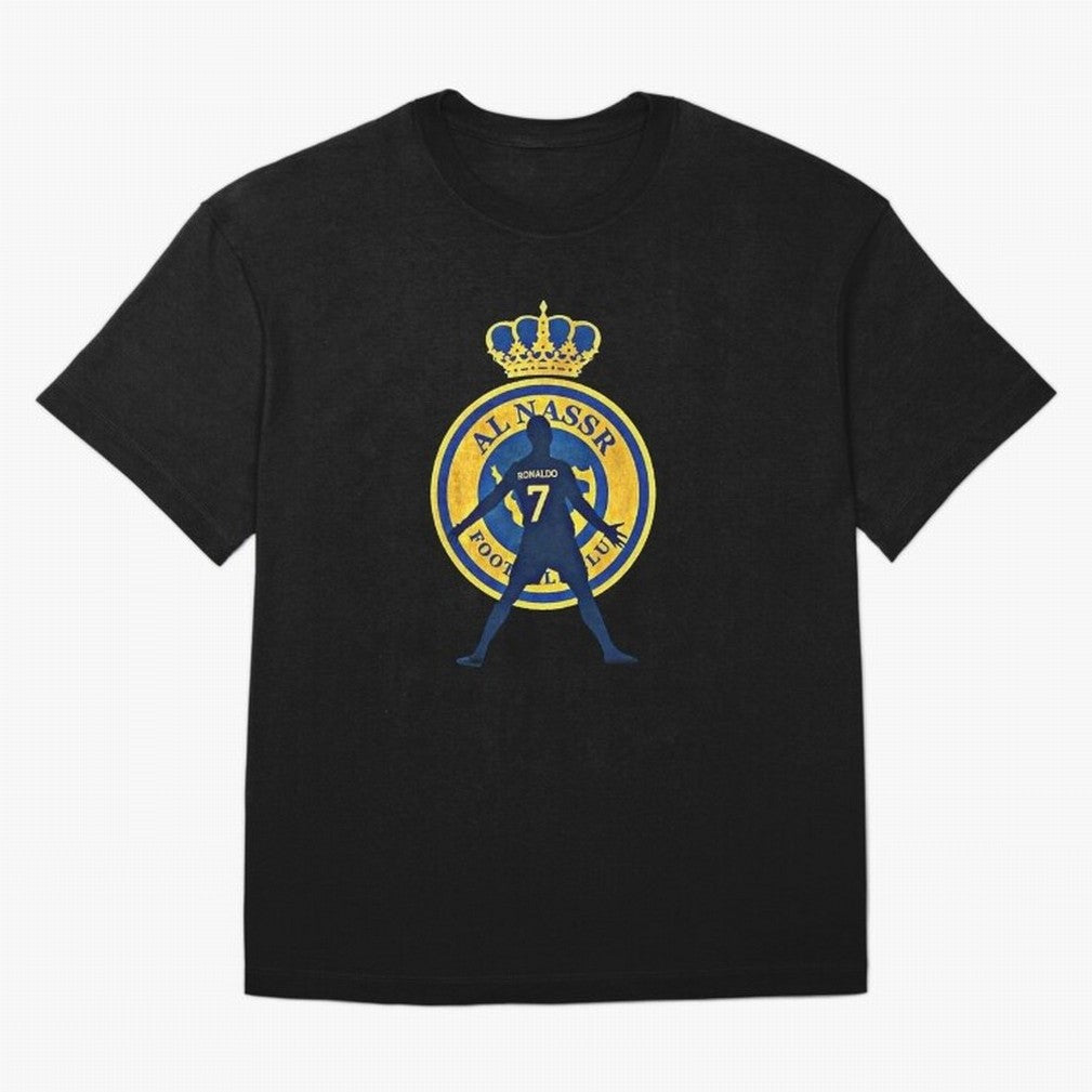 Cristiano Ronaldo T-shirt at Al-Nasr Saudi Club Oversized T-Shirt Bring Global Football Passion for FIFA World Cup 2026 Group Stage, Filled with CR7, Brazil, Supporter Pride, Iconic Celebrations, Legendary Names and Global Match Day Energy; Perfect