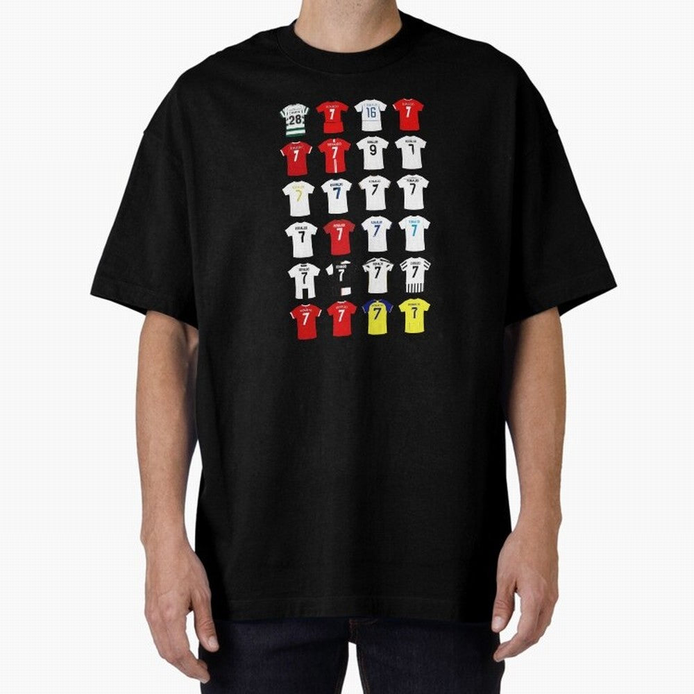 Cristiano Ronaldo Football Shirt Oversized T-Shirt Turn Every Weekend Toward FIFA World Cup 2026 Group Stage Featuring CR7, Argentina and Brazil Energy, Football History, Final Match Energy, Crowd Noise and Once in a Lifetime Moments; Perfect for