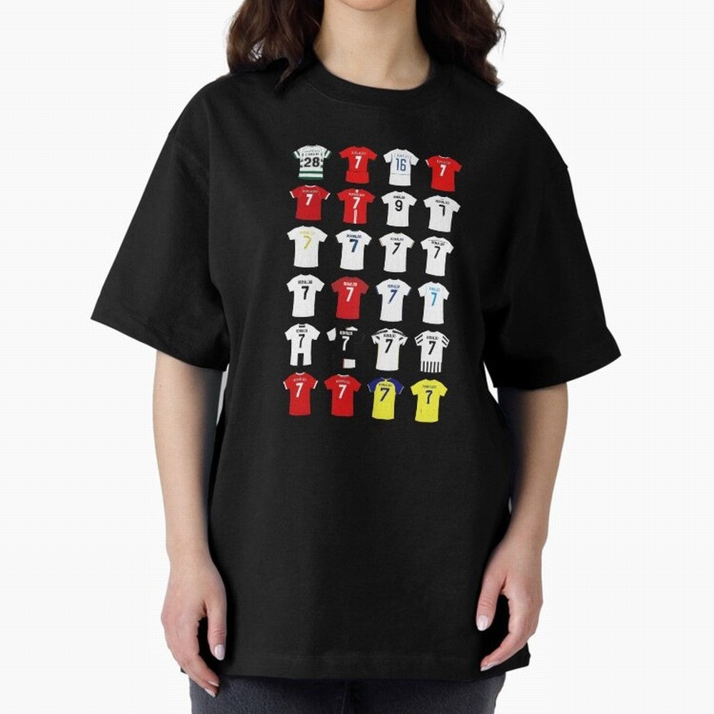 Cristiano Ronaldo Football Shirt Oversized T-Shirt Turn Every Weekend Toward FIFA World Cup 2026 Group Stage Featuring CR7, Argentina and Brazil Energy, Football History, Final Match Energy, Crowd Noise and Once in a Lifetime Moments; Perfect for