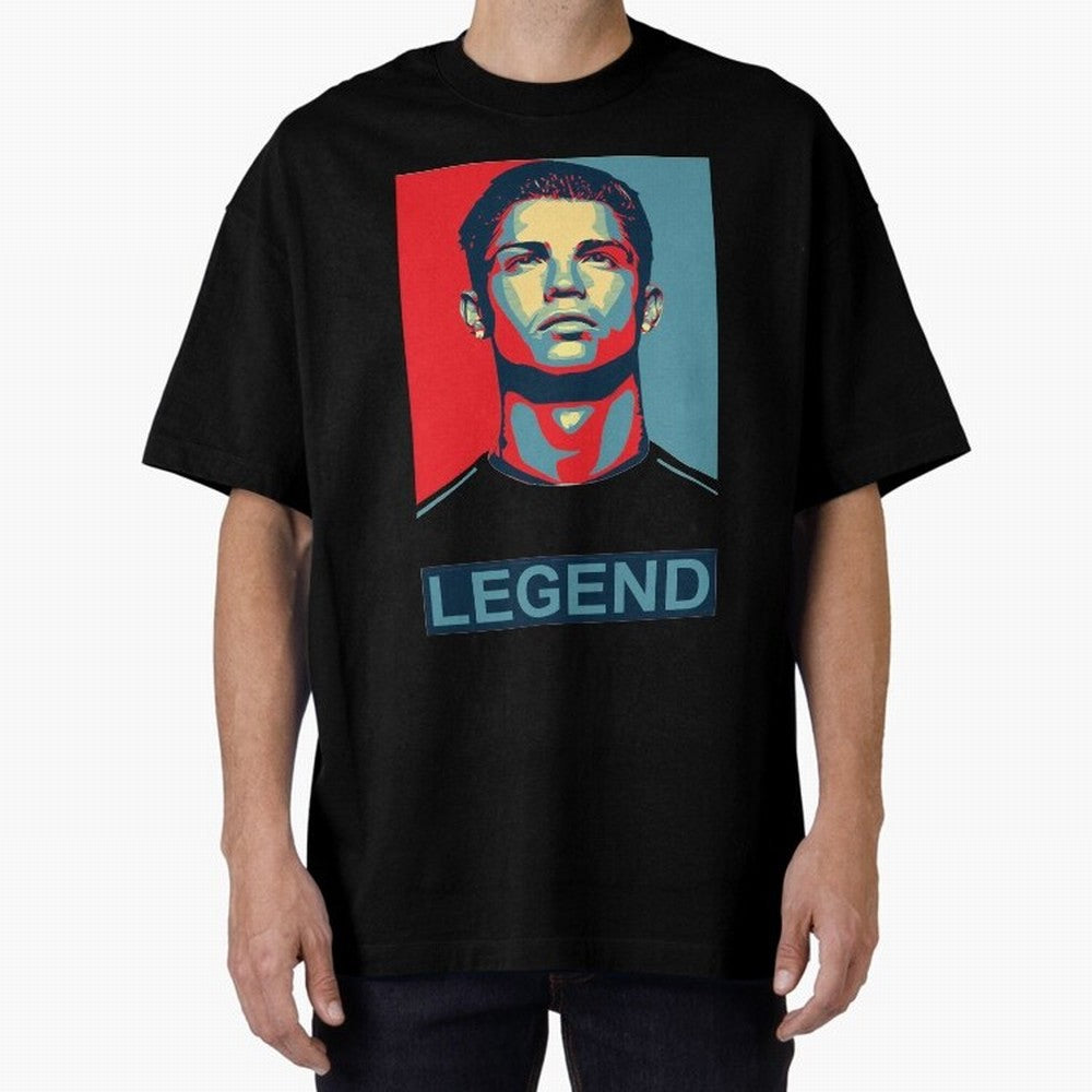 cristiano ronaldo legend Oversized T-Shirt Feel FIFA World Cup 2026 Group Stage for Fans of Cristiano Ronaldo, Haaland and CR7 and Spain, Bringing Soccer Culture, Superstar Moments, National Team Dreams and Competitive Fire; Ideal for Fans Who