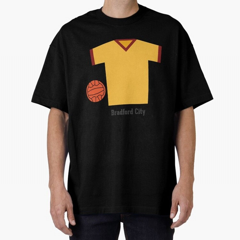 Bradford City Oversized T-Shirt Create FIFA World Cup 2026 Spirit, with Portugal, Messi, Neymar and Mbappe, Championship Spirit, Famous Goals, Roaring Crowds and International Football Unity; Perfect for Supporters Who Want Bold Football Energy,