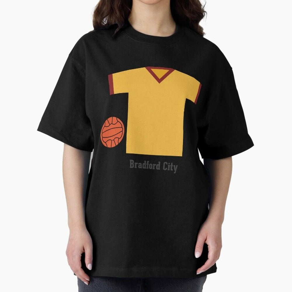 Bradford City Oversized T-Shirt Create FIFA World Cup 2026 Spirit, with Portugal, Messi, Neymar and Mbappe, Championship Spirit, Famous Goals, Roaring Crowds and International Football Unity; Perfect for Supporters Who Want Bold Football Energy,