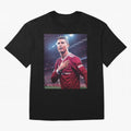 Cristiano Ronaldo New Oversized T-Shirt Support Iconic Players in Match Day Hype around FIFA World Cup 2026, Mbappe and Neymar, France, Goal Celebration Energy, Supporter Heritage, Football Icons and Worldwide Tournament Joy; Built for Supporters