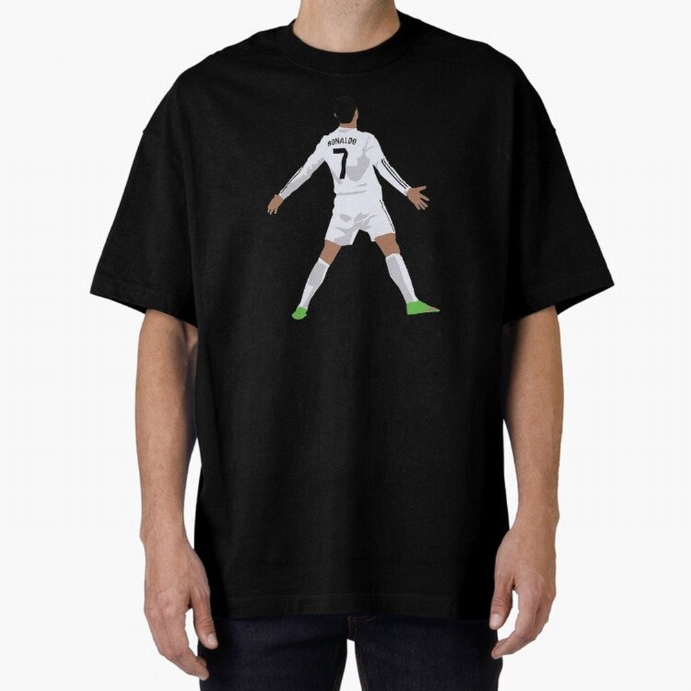 Cristiano Ronaldo Oversized T-Shirt Show Your Stadium Side during FIFA World Cup 2026 for Fans of Haaland and Argentina and Brazil, Bringing Worldwide Fan Energy, Dramatic Goals, Stadium Lights and Championship Celebrations; Ideal for Passionate