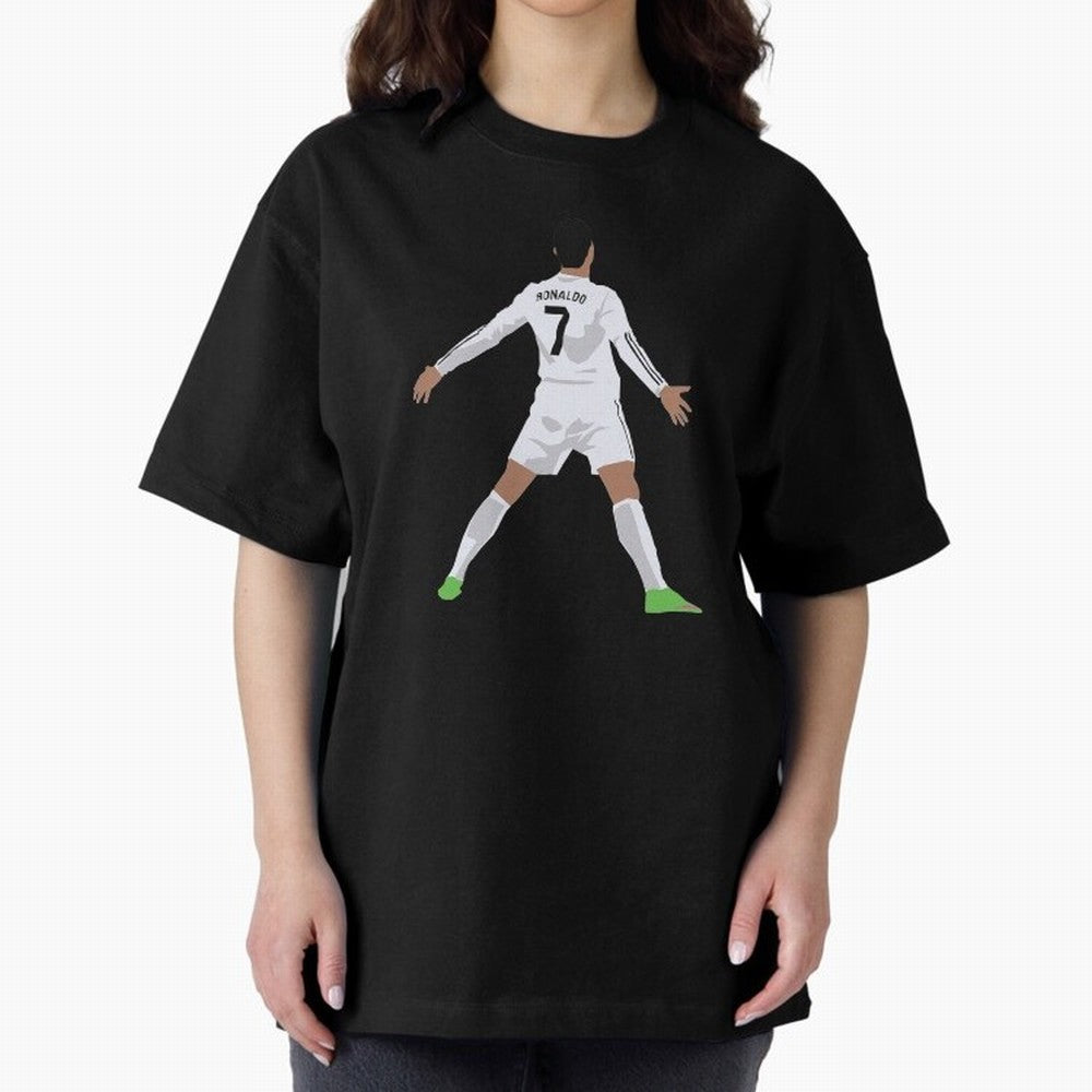 Cristiano Ronaldo Oversized T-Shirt Show Your Stadium Side during FIFA World Cup 2026 for Fans of Haaland and Argentina and Brazil, Bringing Worldwide Fan Energy, Dramatic Goals, Stadium Lights and Championship Celebrations; Ideal for Passionate