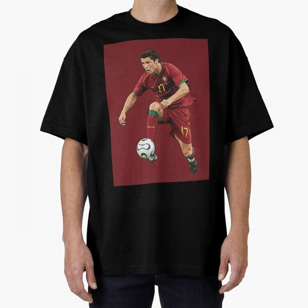 Ronaldo Oversized T-Shirt Support FIFA World Cup 2026 USA Canada Mexico Spirit, Built around Netherlands, Messi, Neymar and Mbappe, Worldwide Fan Energy, Dramatic Goals, Stadium Lights and Championship Celebrations; Great for Supporters Who Love