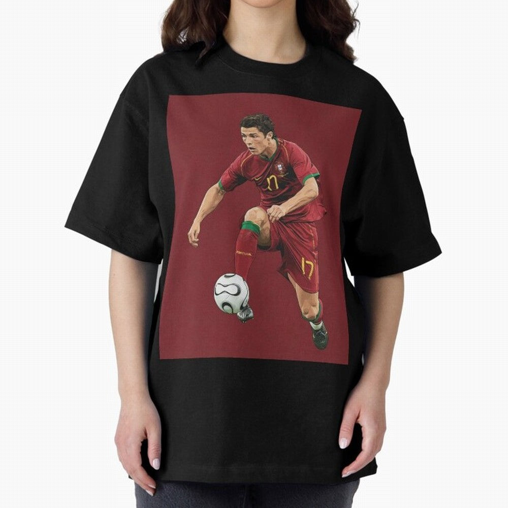 Ronaldo Oversized T-Shirt Support FIFA World Cup 2026 USA Canada Mexico Spirit, Built around Netherlands, Messi, Neymar and Mbappe, Worldwide Fan Energy, Dramatic Goals, Stadium Lights and Championship Celebrations; Great for Supporters Who Love