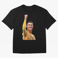 Cristiano Ronaldo - CR 7 Celebration Oversized T-Shirt Elevate the FIFA World Cup 2026 Journey through Messi Highlights, Netherlands Pride, Classic Soccer Heritage, Championship Pressure, Fan Loyalty and International Pride; Made for Collectors Who