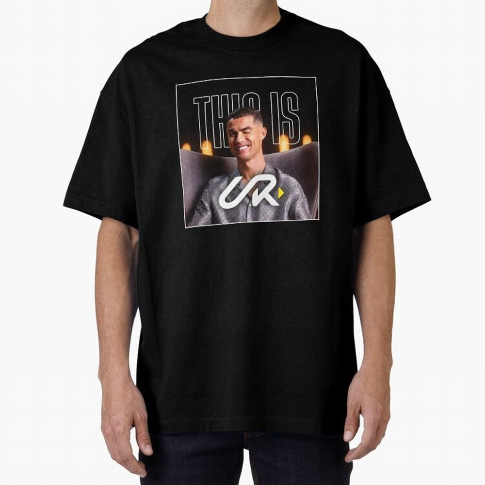 UR Cristiano Yt Oversized T-Shirt Show Up for the Glory of FIFA World Cup 2026 USA Canada Mexico Spirit, Inspired by Portugal, Haaland, Retro Football Energy, Iconic Rivalries, Trophy Chase Drama and Stadium Atmosphere; Perfect for Supporters Who