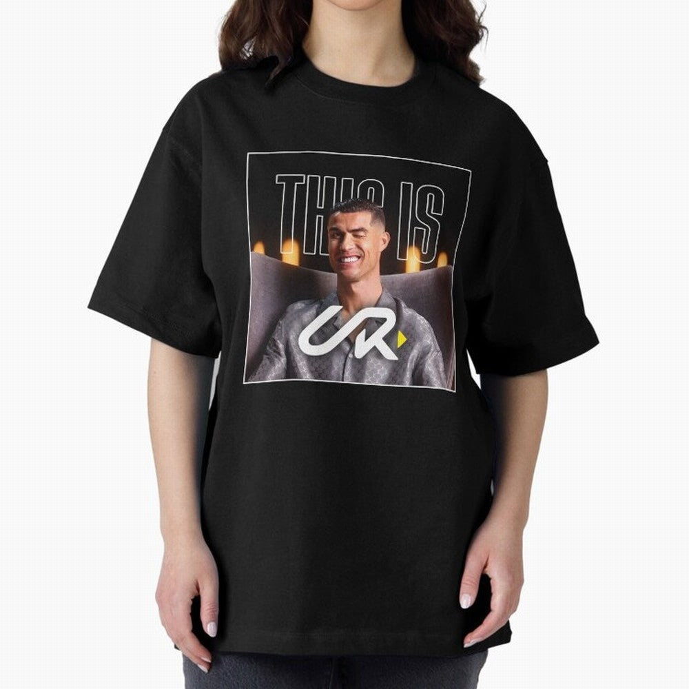 UR Cristiano Yt Oversized T-Shirt Show Up for the Glory of FIFA World Cup 2026 USA Canada Mexico Spirit, Inspired by Portugal, Haaland, Retro Football Energy, Iconic Rivalries, Trophy Chase Drama and Stadium Atmosphere; Perfect for Supporters Who