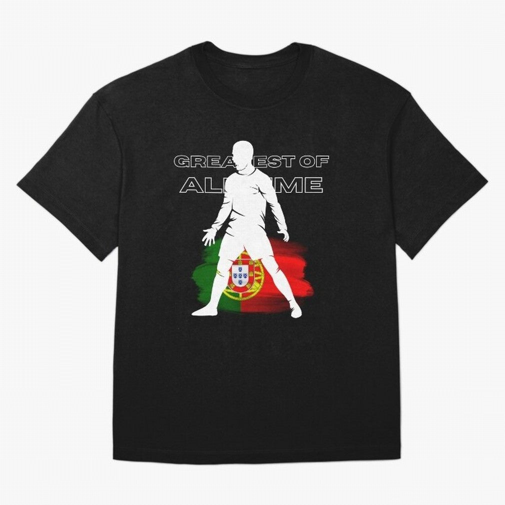 Cristiano Ronaldo Portugal Greatest Of All Time Oversized T-Shirt Back the Journey through FIFA World Cup 2026 Group Stage for Fans of Mbappe and Neymar and Germany, Bringing Football Passion, Legendary Performances, Festival Vibes and Supporter