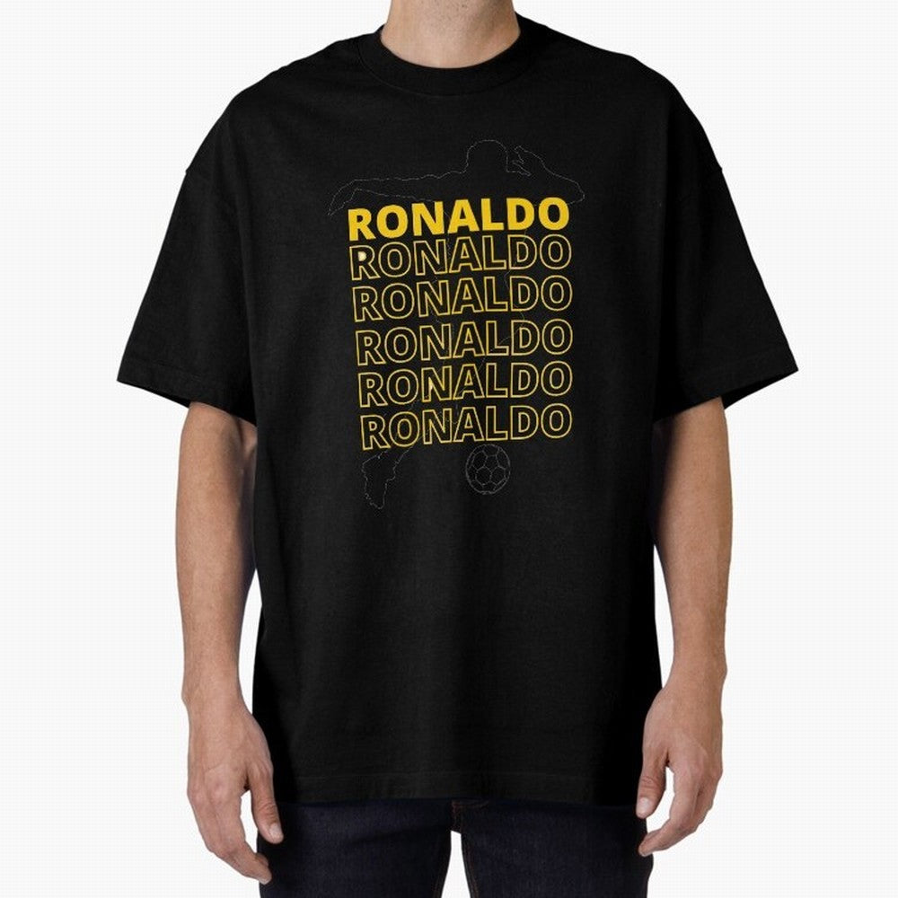 Ronaldo Oversized T-Shirt Show Your Tournament Heart for FIFA World Cup 2026 Group Stage for Fans of CR7 and Messi and Portugal, Spain and Germany, Bringing Goal Celebration Energy, Supporter Heritage, Football Icons and Worldwide Tournament Joy;