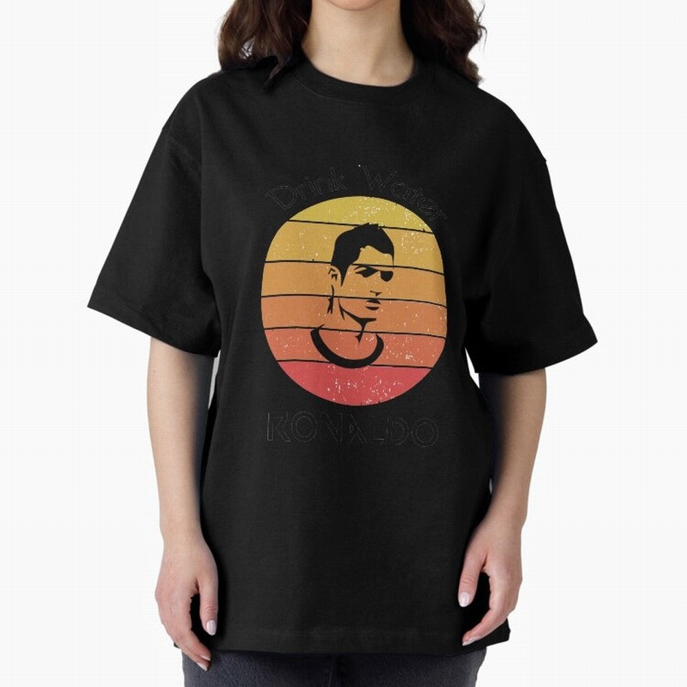 drink water ronaldo Oversized T-Shirt Show Fan Pride Across the FIFA World Cup 2026 Journey through Haaland and Mbappe Highlights, Portugal Pride, Champion Mindset, Group Stage Buzz, Knockout Tension and Passionate Fan Culture; Perfect for Fans,