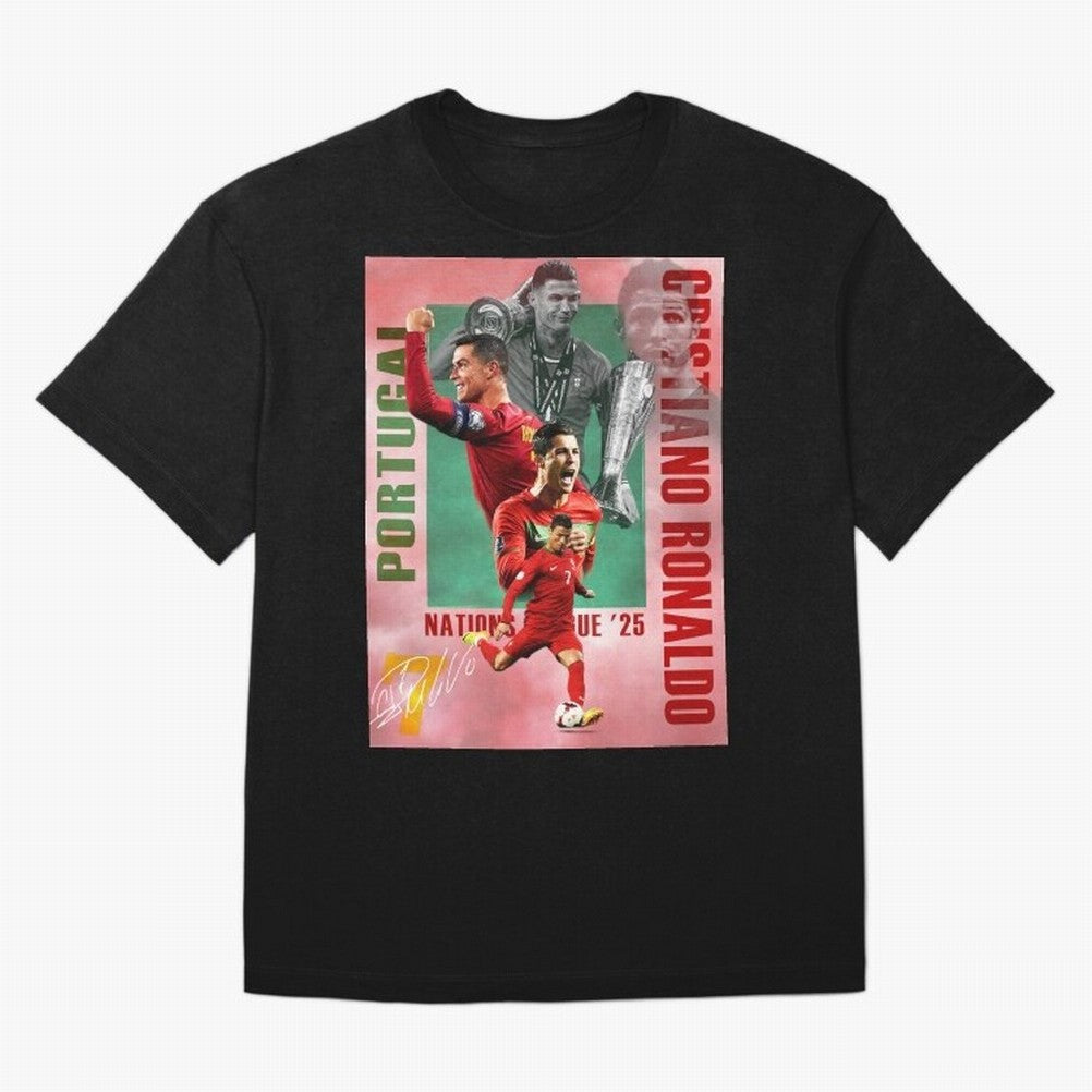 Cristiano Ronaldo Portugal Football Legend Oversized T-Shirt Show Your Tournament Heart for FIFA World Cup 2026 Group Stage Spirit, Made for Germany, Mbappe, Stadium Chants, National Pride, Trophy Dreams and Unforgettable Football Memories; Ideal