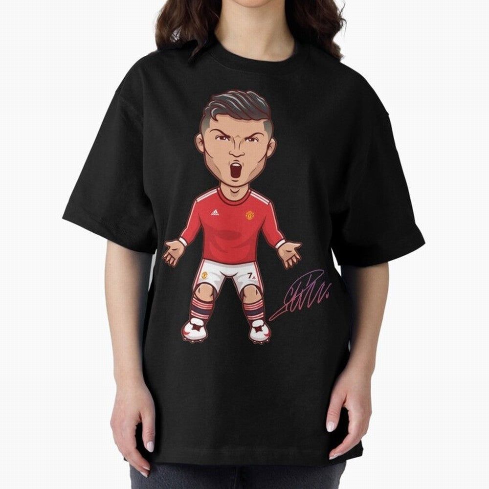 Cristiano Ronaldo CR7 Signature Oversized T-Shirt Bring Match Day Fire to FIFA World Cup 2026 Group Stage Spirit, Highlighting England and Germany, Messi and Cristiano Ronaldo, Retro Football Energy, Iconic Rivalries, Trophy Chase Drama and Stadium