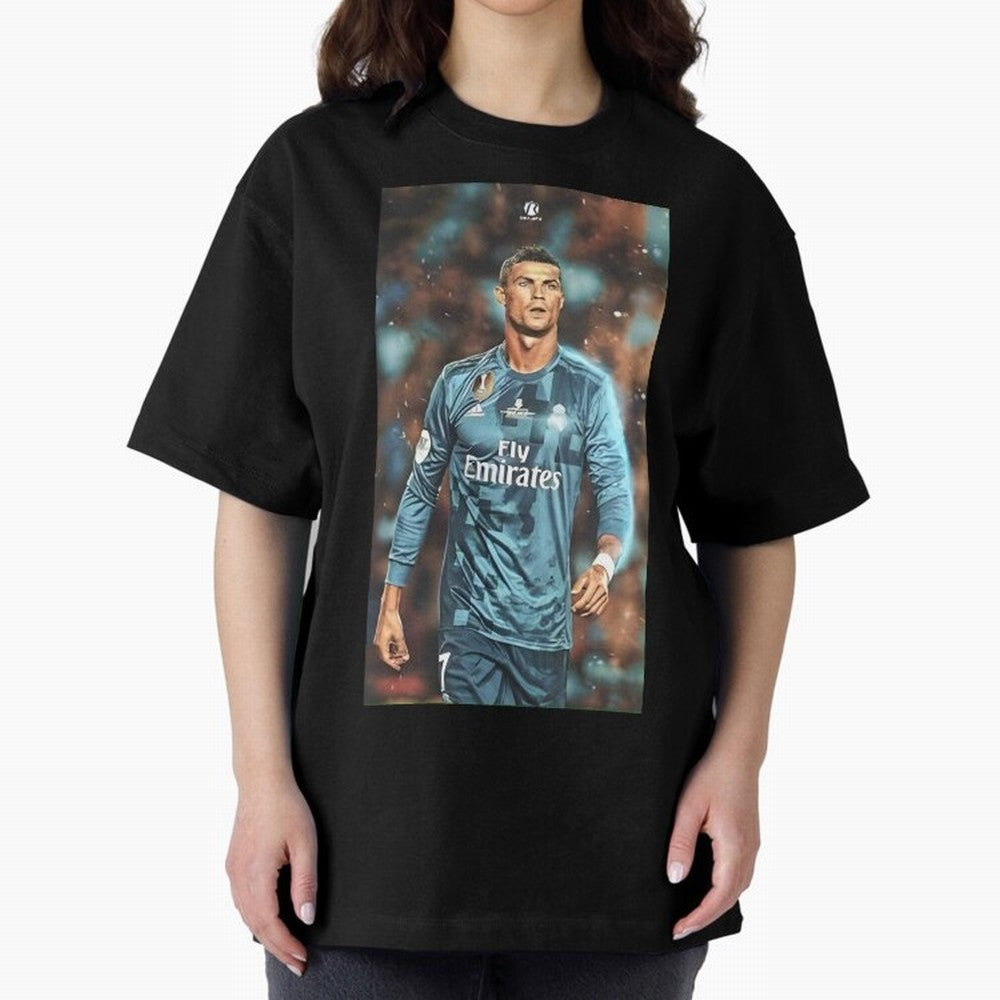 Cr7 Oversized T-Shirt Capture FIFA World Cup 2026 Group Stage Spirit, Driven by Brazil, Neymar, Tournament Hype, Historic Matchups, Family Viewing Parties and Global Sports Pride; Ideal for Passionate Fans Who Love Underdog Stories, Superstar Goals