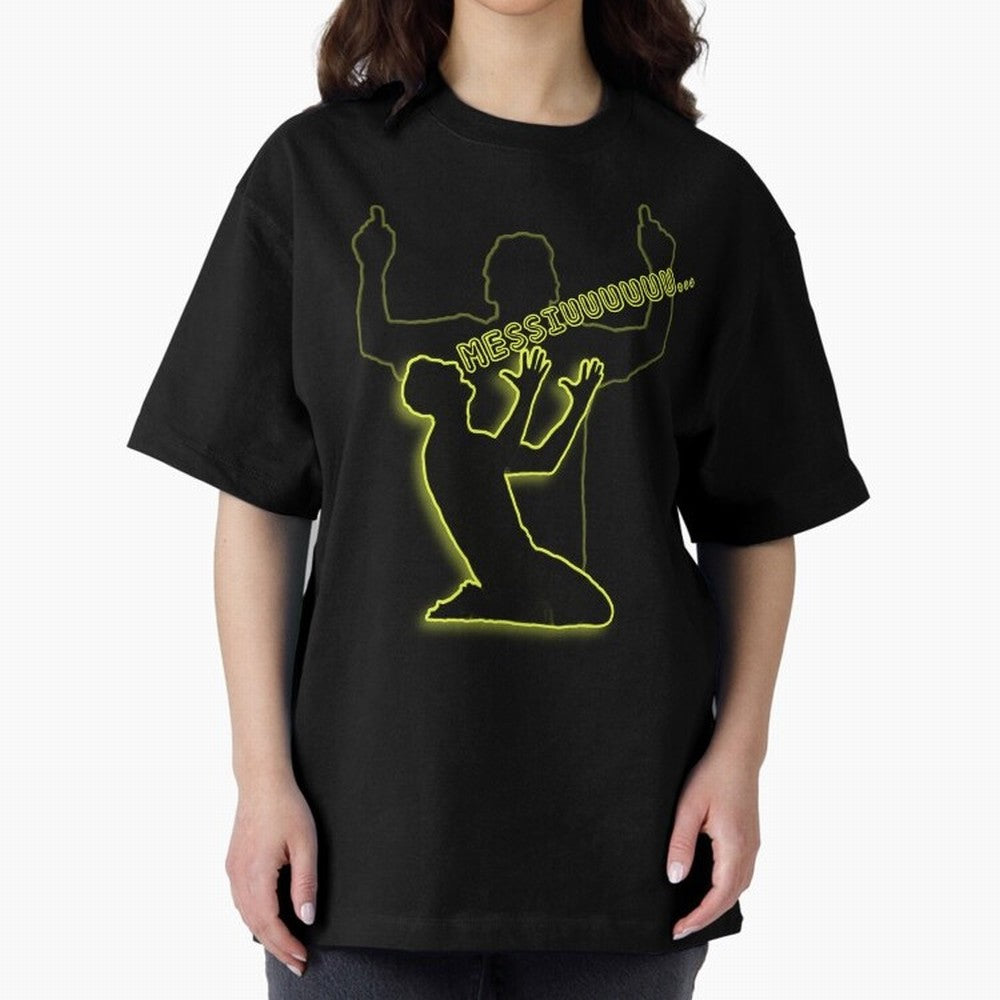 Messiuuu¡­ CR7 goal suiii Oversized T-Shirt Celebrate Golden Goal Energy in Global Football Passion for FIFA World Cup 2026 Group Stage, Filled with Messi and Cristiano Ronaldo, Argentina, France and Brazil, Tournament Hype, Historic Matchups,
