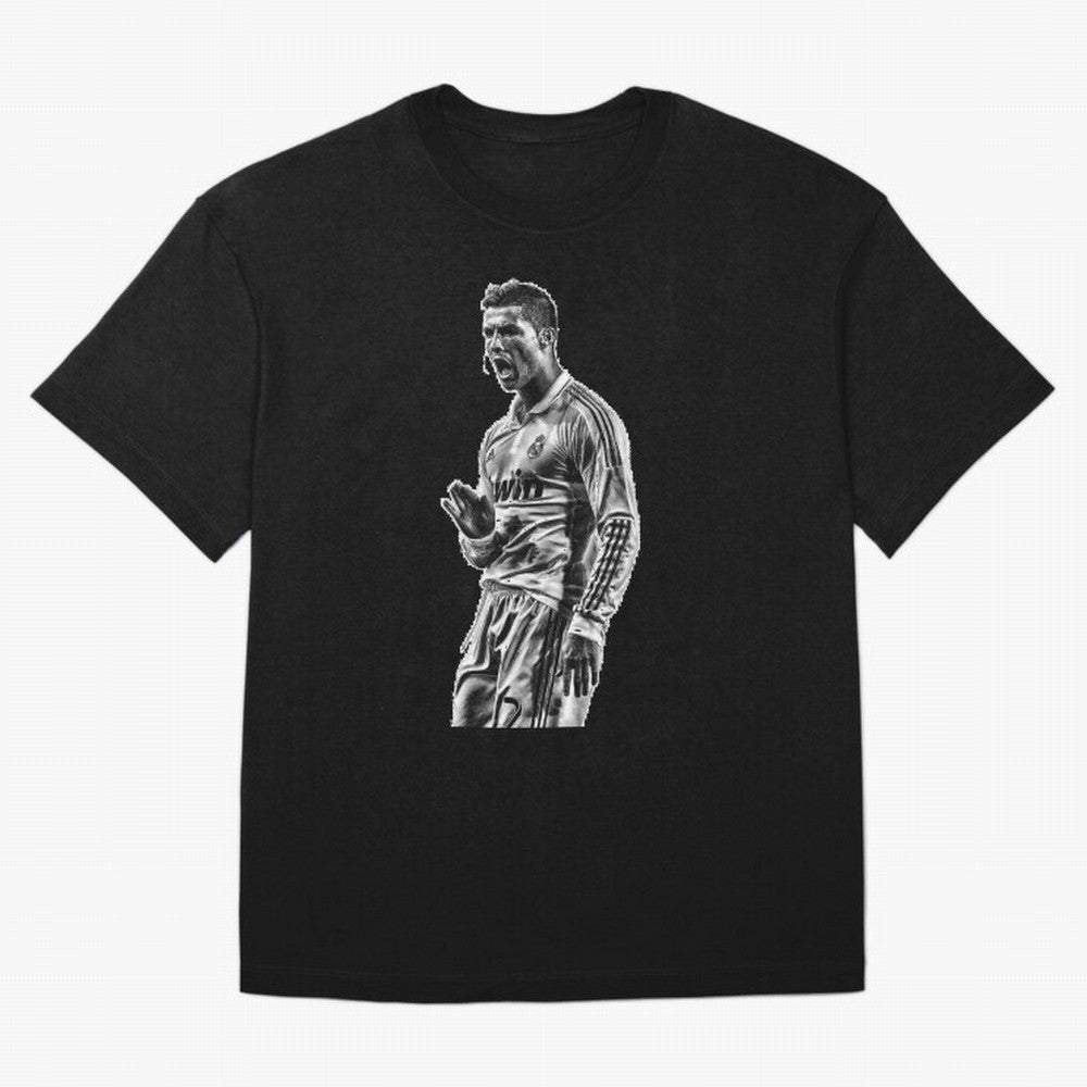 Cristiano Ronaldo Calma Oversized T-Shirt Follow the Final Road of FIFA World Cup 2026 USA Canada Mexico Highlighting Mbappe and Neymar, England Energy, Goal Celebration Energy, Supporter Heritage, Football Icons and Worldwide Tournament Joy; Ideal