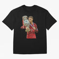 Cristiano Ronaldo Oversized T-Shirt Carry Global Football Passion for FIFA World Cup 2026, Connected to Messi, Brazil, Football Festival Excitement, Trophy Ambitions, Country Rivalries and Star Player Buzz; Perfect for Fans, Collectors, Family