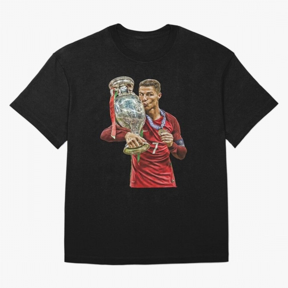Cristiano Ronaldo Oversized T-Shirt Carry Global Football Passion for FIFA World Cup 2026, Connected to Messi, Brazil, Football Festival Excitement, Trophy Ambitions, Country Rivalries and Star Player Buzz; Perfect for Fans, Collectors, Family