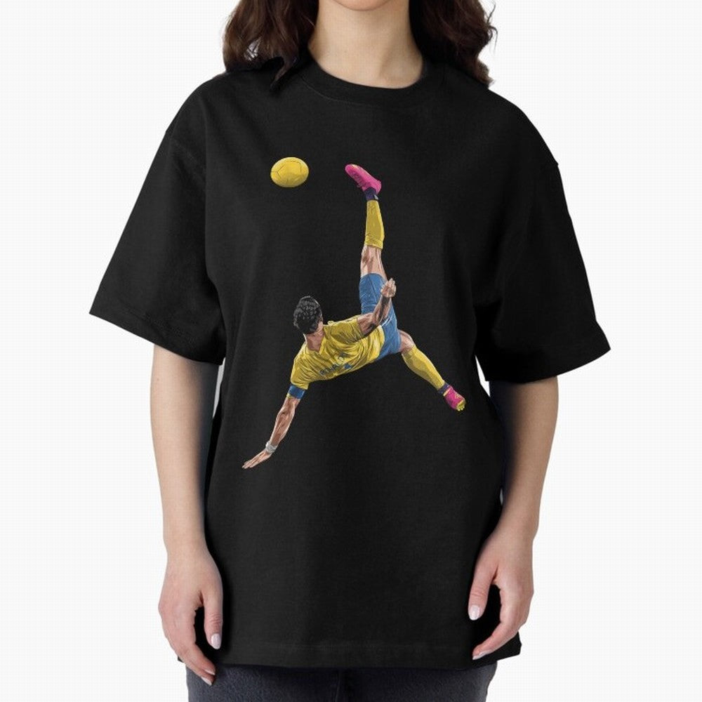 CRISTIANO RONALDO BICYCLE KICK GOAL AL NASSR Classic Oversized T-Shirt Celebrate National Team Dreams in FIFA World Cup 2026 USA Canada Mexico for Fans of Mbappe and Brazil, Portugal and Argentina, Bringing Stadium Chants, National Pride, Trophy