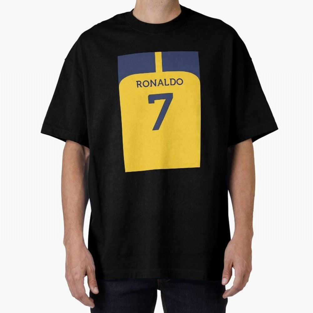 Cristiano Ronaldo Al Nassr Oversized T-Shirt Bring Legendary Rivalry Energy to Global Football Passion for FIFA World Cup 2026 USA Canada Mexico, with Messi, Neymar and Mbappe, England, France and Netherlands, Stadium Memories, Football Loyalty,