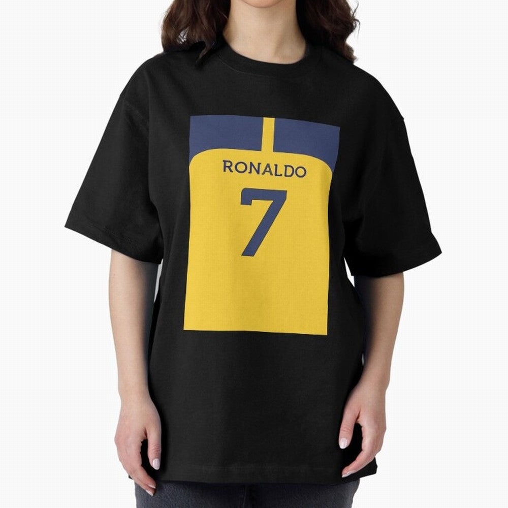 Cristiano Ronaldo Al Nassr Oversized T-Shirt Bring Legendary Rivalry Energy to Global Football Passion for FIFA World Cup 2026 USA Canada Mexico, with Messi, Neymar and Mbappe, England, France and Netherlands, Stadium Memories, Football Loyalty,