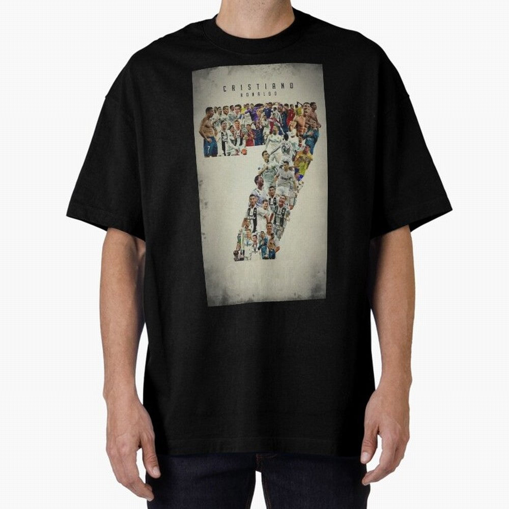 Cristiano Ronaldo Oversized T-Shirt Step into FIFA World Cup 2026 Spirit, Built around Brazil, CR7, Classic Soccer Heritage, Championship Pressure, Fan Loyalty and International Pride; Great for Supporters Who Love Legendary Players, National