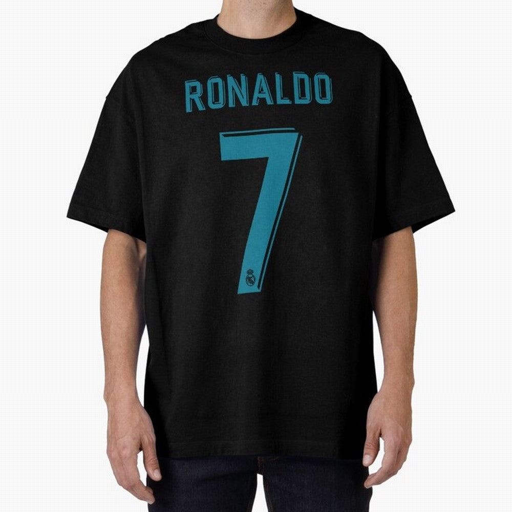 Cristiano Ronaldo 2018 Oversized T-Shirt Support Iconic Players in FIFA World Cup 2026 Group Stage Made for Cristiano Ronaldo, Haaland and CR7, Germany Energy, Match Day Excitement, Supporter Culture, Golden Goals and Global Football Passion; Ideal
