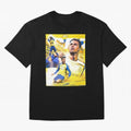 Cristiano Ronaldo Al-Nassr Football Club Oversized T-Shirt Celebrate Classic Football Spirit in Match Day Hype around FIFA World Cup 2026 Group Stage, Messi, Neymar and Mbappe, France and Portugal, Sports Nostalgia, International Competition,