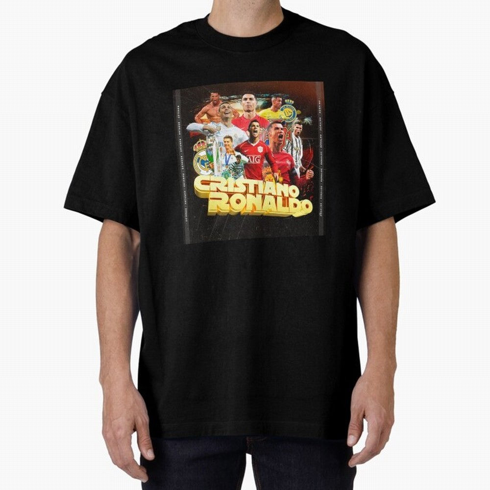 Cristiano Ronaldo Best of Career Oversized T-Shirt Keep the Match Day Mood of Match Day Hype around FIFA World Cup 2026 Group Stage, Messi and Cristiano Ronaldo, Brazil, Goal Celebration Energy, Supporter Heritage, Football Icons and Worldwide