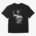 Cristiano Ronaldo splash art Oversized T-Shirt Support Iconic Players in Match Day Hype around FIFA World Cup 2026, Mbappe and Neymar, France, Goal Celebration Energy, Supporter Heritage, Football Icons and Worldwide Tournament Joy; Built for