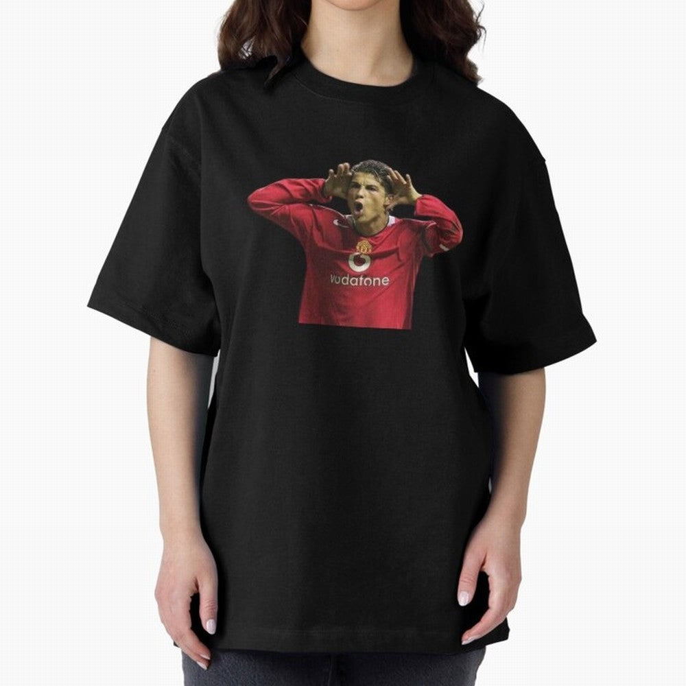 Crisitano Ronaldo Oversized T-Shirt Celebrate Classic Football Spirit in FIFA World Cup 2026 Group Stage Spirit, Driven by England and Germany, Haaland, Football Festival Excitement, Trophy Ambitions, Country Rivalries and Star Player Buzz; Made