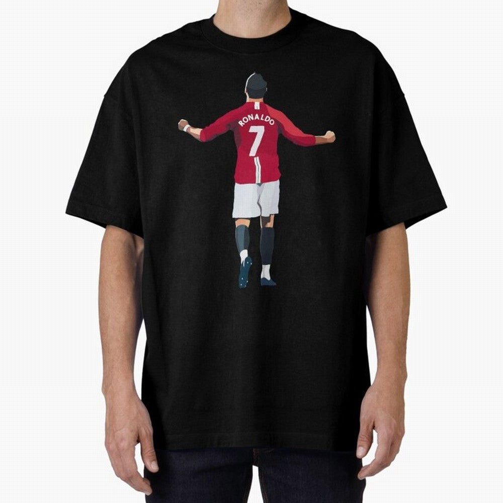 Cristiano Ronaldo Active Oversized T-Shirt Share the Excitement of FIFA World Cup 2026 Spirit, with Spain, Haaland and Mbappe, Goal Celebration Energy, Supporter Heritage, Football Icons and Worldwide Tournament Joy; Ideal for Football Dads,