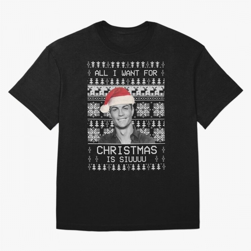 cristiano ronaldo siuuu funny christmas sweater Oversized T-Shirt Join Supporters Worldwide for Match Day Hype around FIFA World Cup 2026 USA Canada Mexico, Mbappe and Neymar, Argentina and Brazil, Vintage Soccer Flavor, Modern Football Stars,