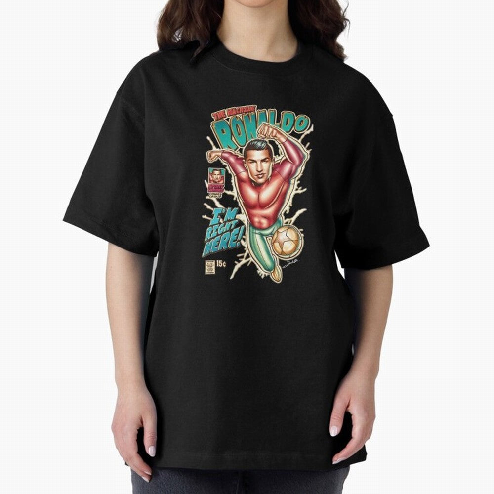 The Machine Ronaldo Oversized T-Shirt Celebrate Global Passion for FIFA World Cup 2026 Connected to Neymar, Argentina, France and Brazil Energy, Game Day Rituals, Football Legends, Country Pride and the Road to the Final; Ideal for Fans Who Follow