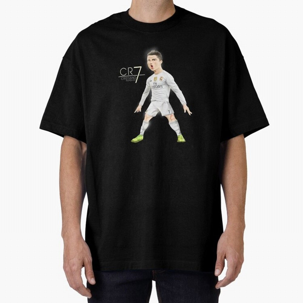 CR7 Oversized T-Shirt Show Up for the Glory of FIFA World Cup 2026 Filled with CR7 and Messi, Argentina and Brazil Energy, Championship Spirit, Famous Goals, Roaring Crowds and International Football Unity; Great for Supporters Who Love Legendary