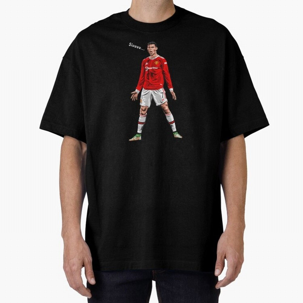 Christiano Ronaldo CR7 Siuuuuu... Oversized T-Shirt Capture FIFA World Cup 2026 USA Canada Mexico Spirit, Built around Netherlands, Messi and Cristiano Ronaldo, Football Passion, Legendary Performances, Festival Vibes and Supporter Community;