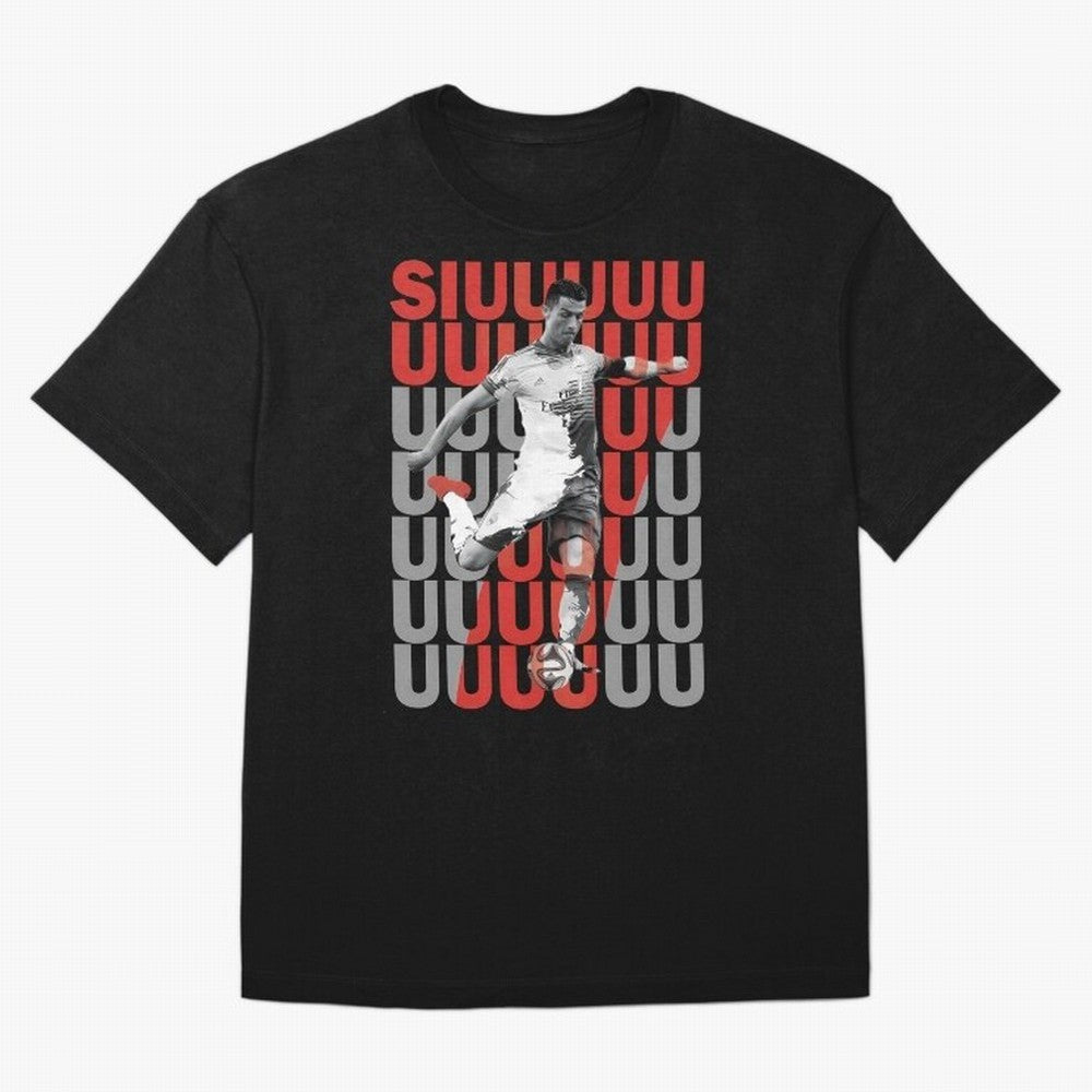 Siuuuuuu Cristiano Ronaldo Oversized T-Shirt Turn Every Weekend Toward FIFA World Cup 2026 USA Canada Mexico Connected to Haaland and Mbappe, Brazil, Portugal and Argentina Energy, Sports Nostalgia, International Competition, Famous Players and