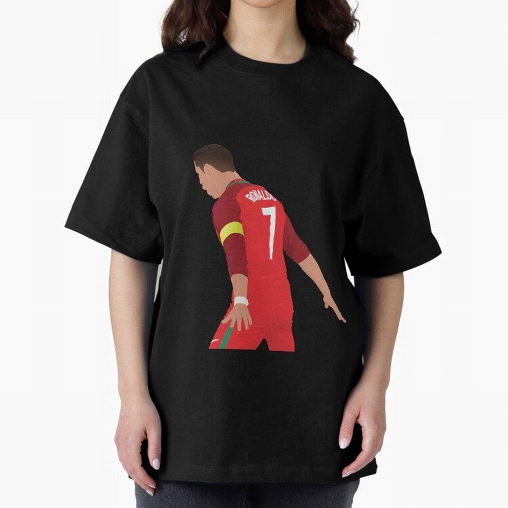 Cristiano Ronaldo - Portugal Oversized T-Shirt Celebrate Global Passion for FIFA World Cup 2026 Spirit, with Netherlands, Haaland and Mbappe, Goal Celebration Energy, Supporter Heritage, Football Icons and Worldwide Tournament Joy; Made for Die