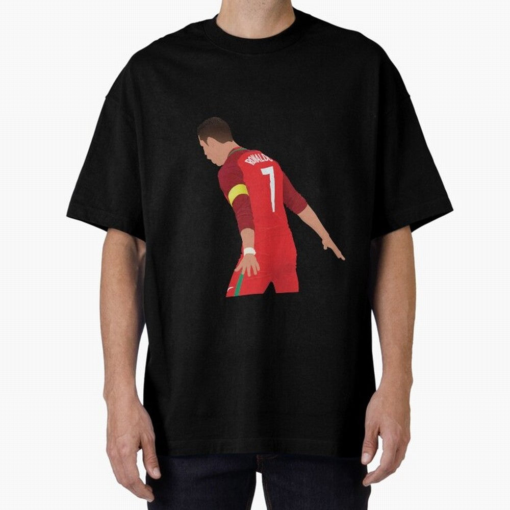 Cristiano Ronaldo - Portugal Oversized T-Shirt Celebrate Global Passion for FIFA World Cup 2026 Spirit, with Netherlands, Haaland and Mbappe, Goal Celebration Energy, Supporter Heritage, Football Icons and Worldwide Tournament Joy; Made for Die