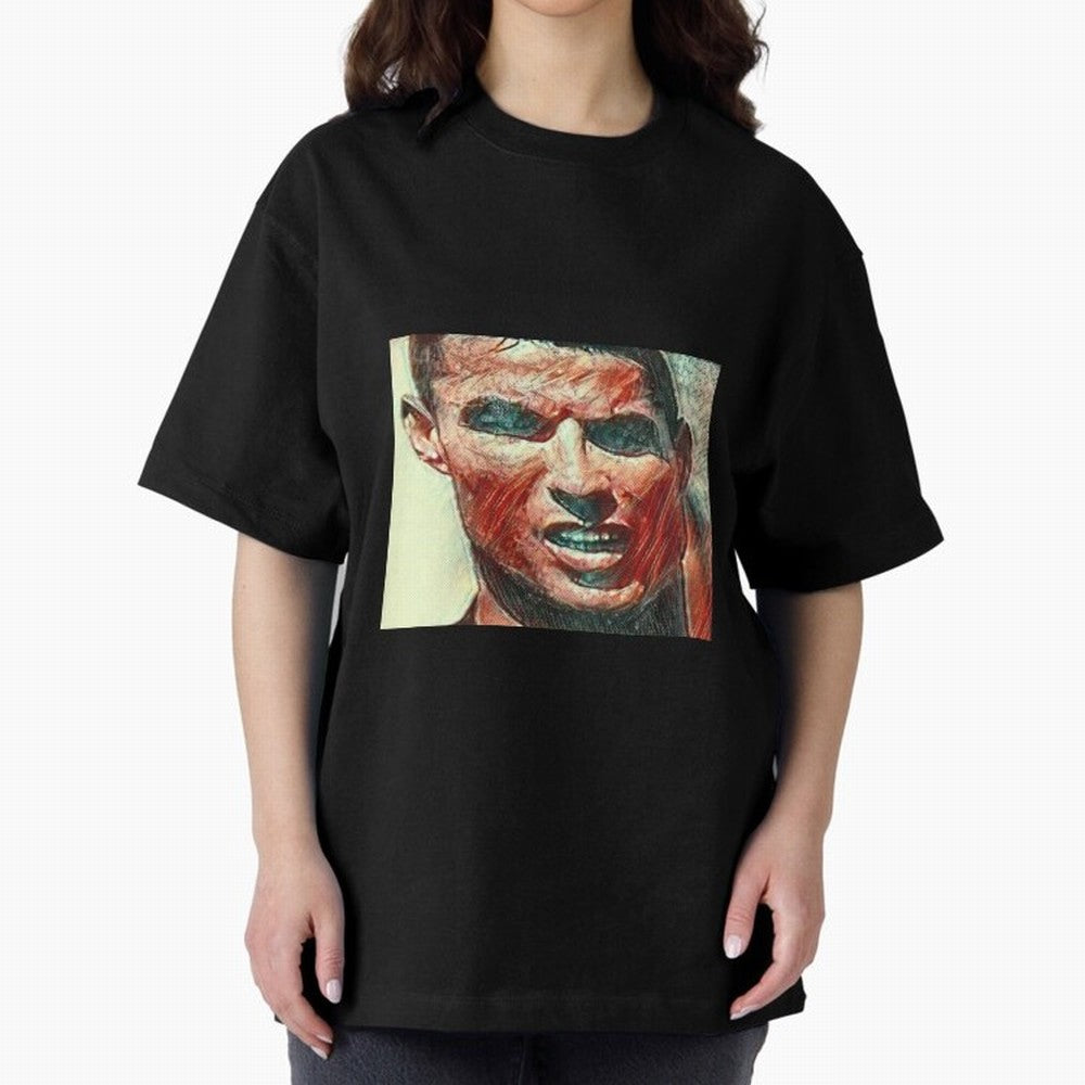 Ronaldo Oversized T-Shirt Relive the Noise and Pride of the FIFA World Cup 2026 Journey through Cristiano Ronaldo, Haaland and CR7 Highlights, France and Portugal Pride, Goal Celebration Energy, Supporter Heritage, Football Icons and Worldwide