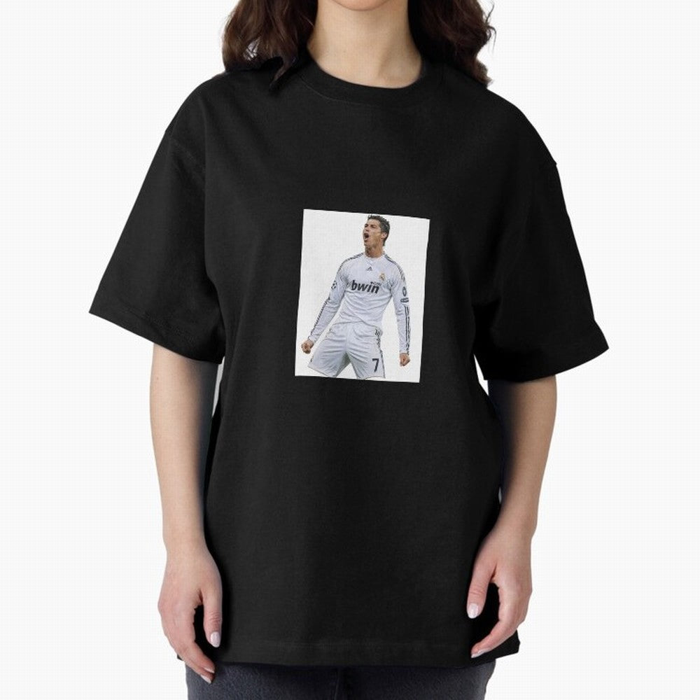 Cristiano Ronaldo 2009 real madrid cr7 Oversized T-Shirt Get Ready for Match Day Hype around FIFA World Cup 2026 Group Stage, Mbappe and Neymar, France and Portugal, Vintage Soccer Flavor, Modern Football Stars, National Flags and Final Night
