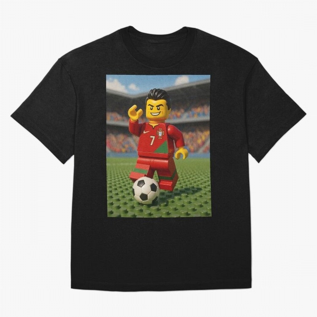 Block CR7 Oversized T-Shirt Live for the Drama of FIFA World Cup 2026 Filled with CR7 and Messi, France Energy, Sports Nostalgia, International Competition, Famous Players and Unforgettable Victories; Ideal for Fans Who Follow Messi, Cristiano