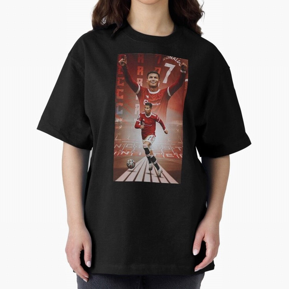 Cristiano Ronaldo Manchester Home 202122 , Ronaldo Gifts, Ronaldo Best Selling , Ronaldo Top Items Oversized T-Shirt Bring Champion Energy into FIFA World Cup 2026 Group Stage Centered on Haaland, England Energy, Champion Mindset, Group Stage Buzz,