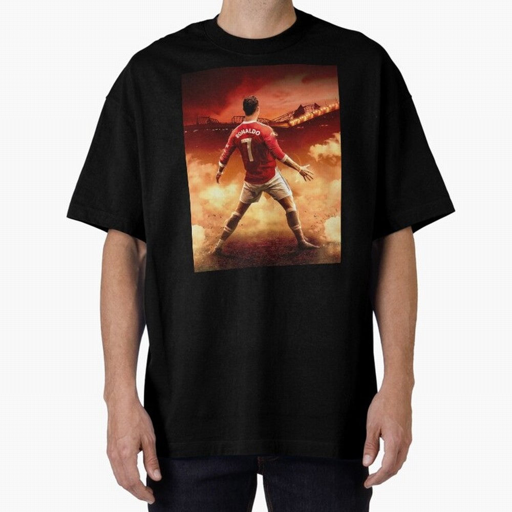 Ronaldo Cr7 Siuuu Manchester,Ronaldo Gifts,Ronaldo Cover,Ronaldo Prints Oversized T-Shirt Live the Energy of FIFA World Cup 2026 Group Stage Spirit, Connected to Germany, Messi, Neymar and Mbappe, Football History, Final Match Energy, Crowd Noise
