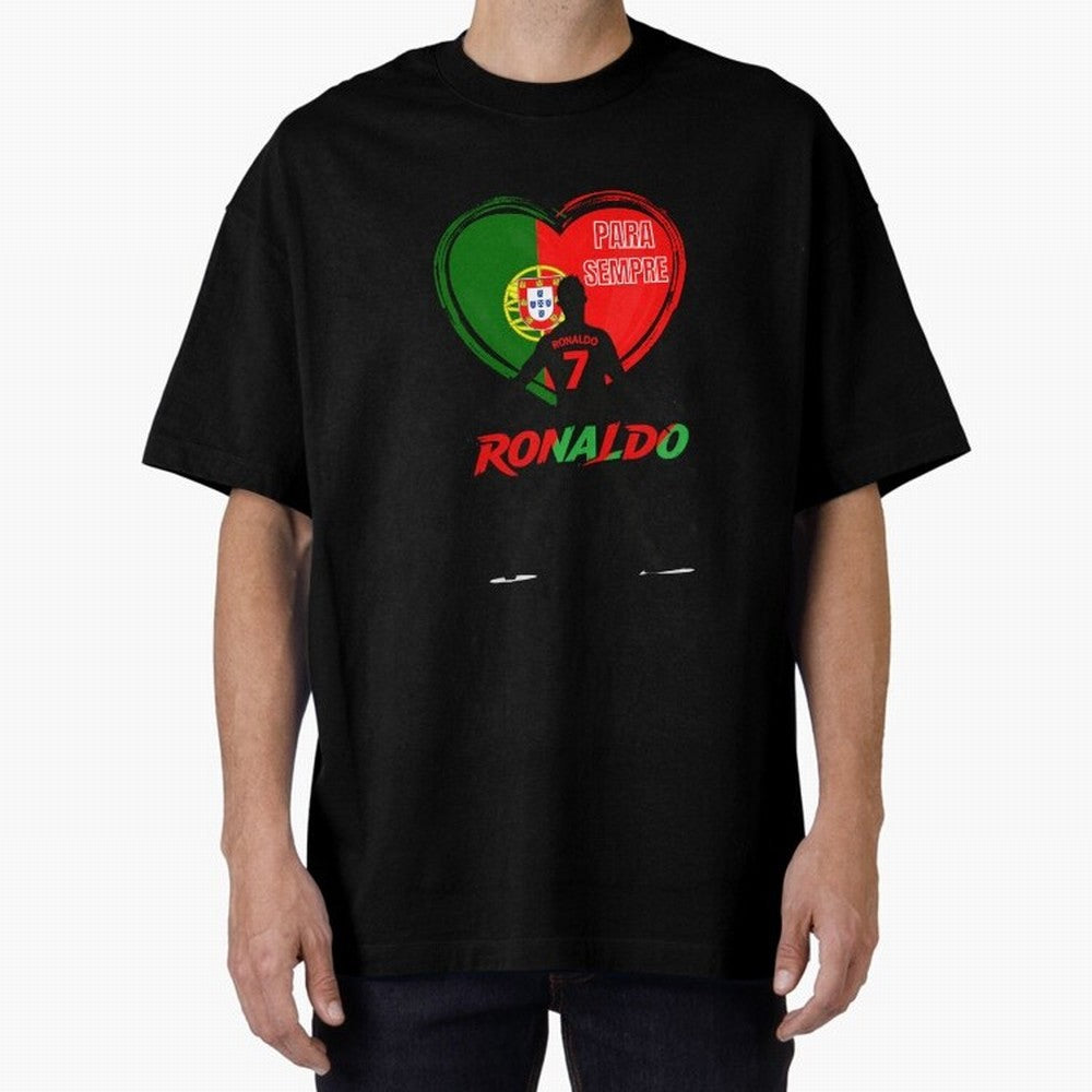 Love Cristiano Ronaldo Oversized T-Shirt Make Game Day About FIFA World Cup 2026 USA Canada Mexico Spirit, Made for France and Portugal, Messi, Neymar and Mbappe, Match Day Excitement, Supporter Culture, Golden Goals and Global Football Passion;